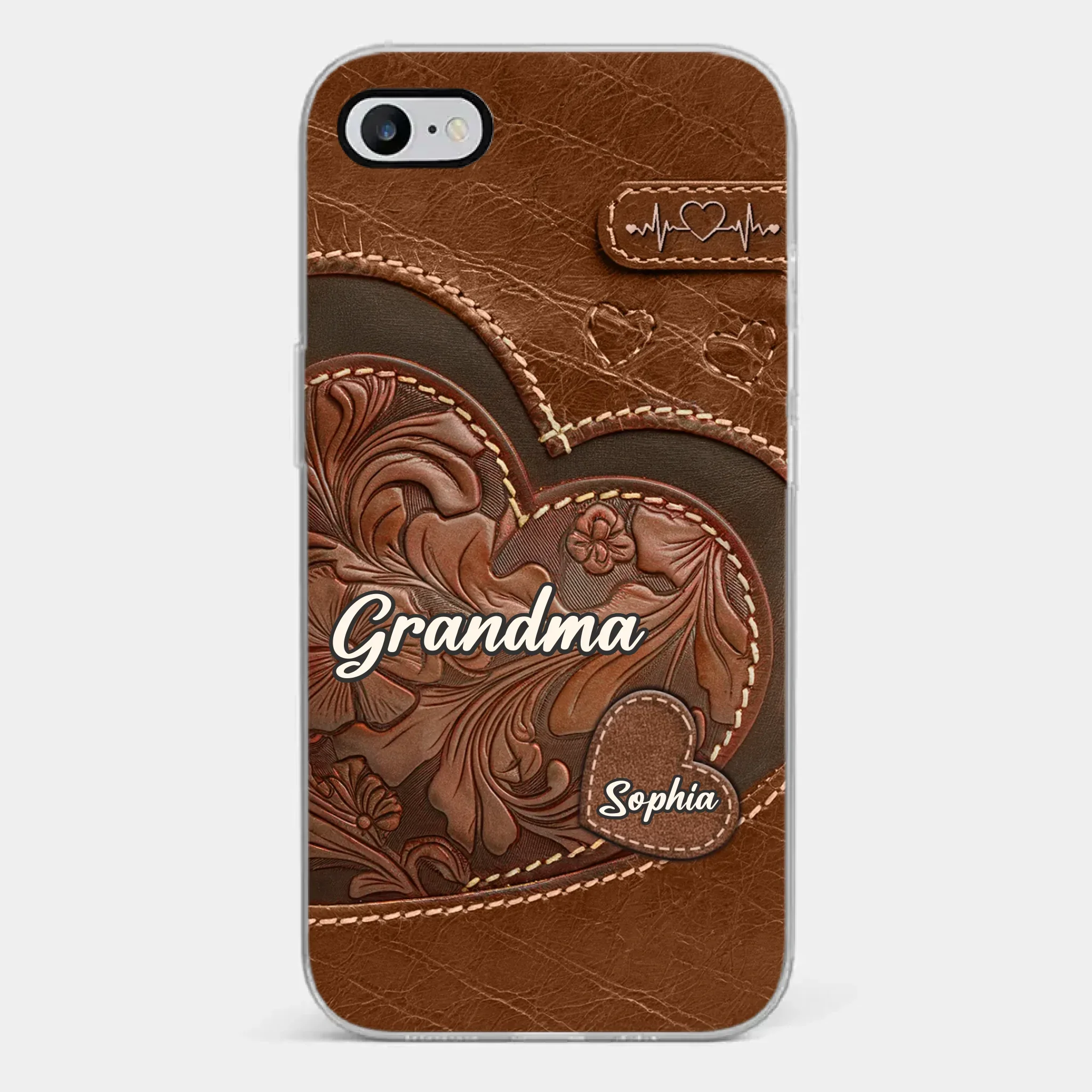 A Sweet Gift That Says You Care - Family Personalized Custom Clear Phone Case - Gift For Mom, Grandma - Image 23