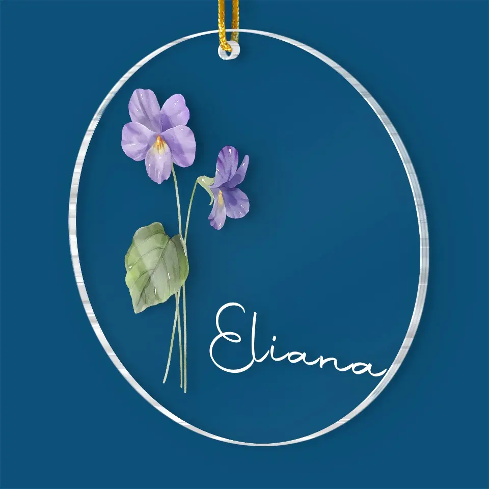 A Thoughtful Gesture, Blooming With Meaning - Bestie Personalized Custom Ornament - Acrylic Custom Shaped - Christmas Gift For Best Friends, BFF, Sisters - Image 3