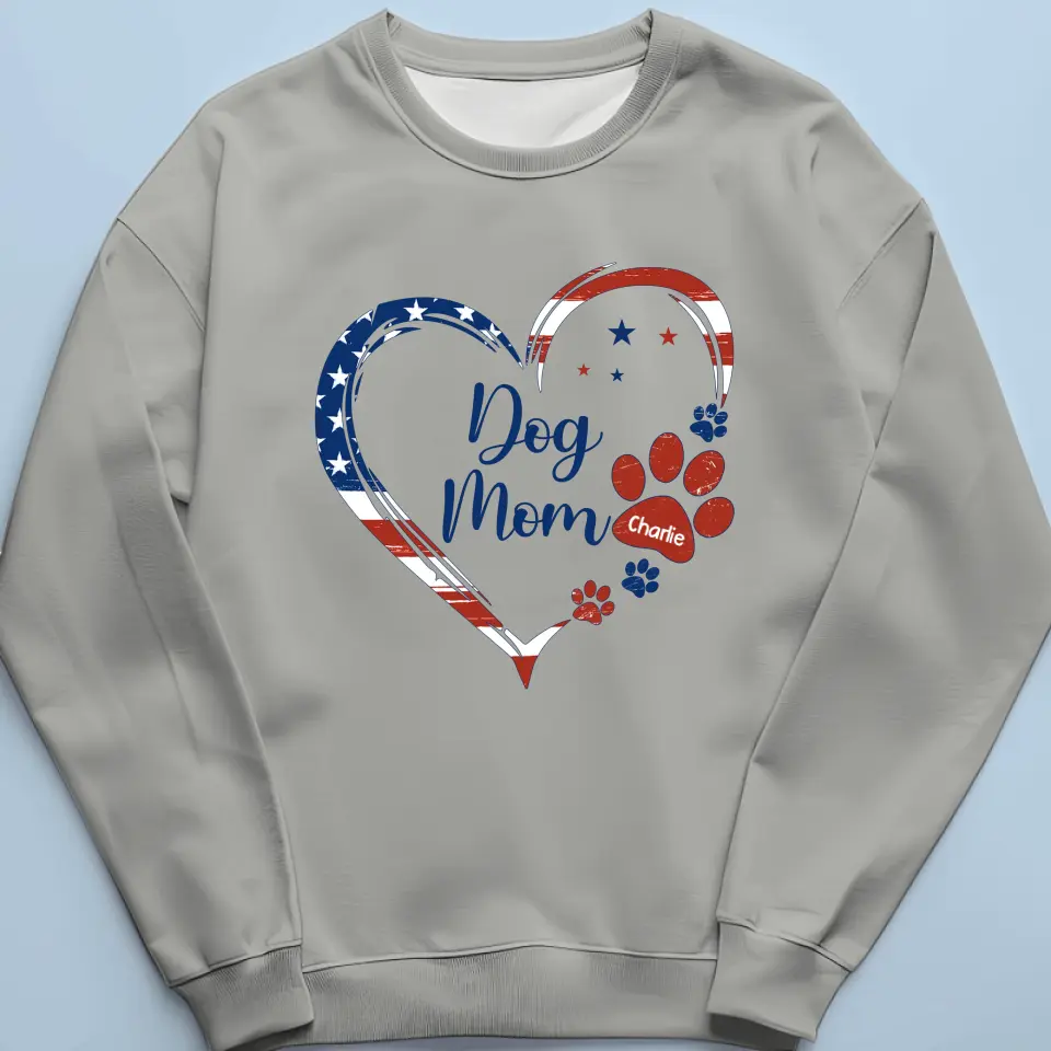 A True Friend Leaves Paw Prints On Your Heart - Dog & Cat Personalized Custom Unisex T-shirt, Hoodie, Sweatshirt - 4th Of July, Gift For Pet Owners, Pet Lovers - Image 6