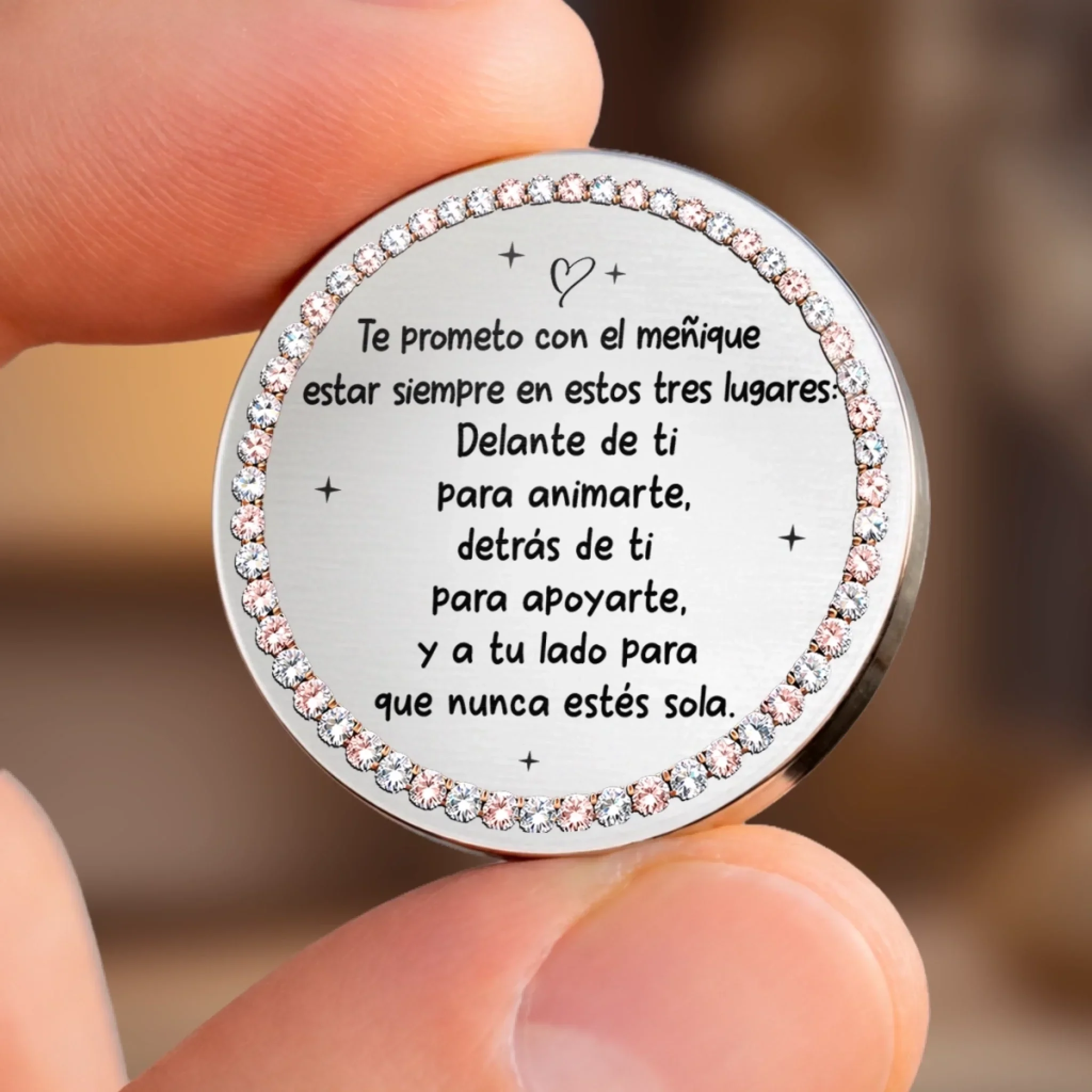 Abrazo De Bolsillo Personalizado – Regalo De Cumpleaños Personalizado Para Mejores Amigas, Hermanas, BFF – Una Amistad Llamada Hermandad - Image 10