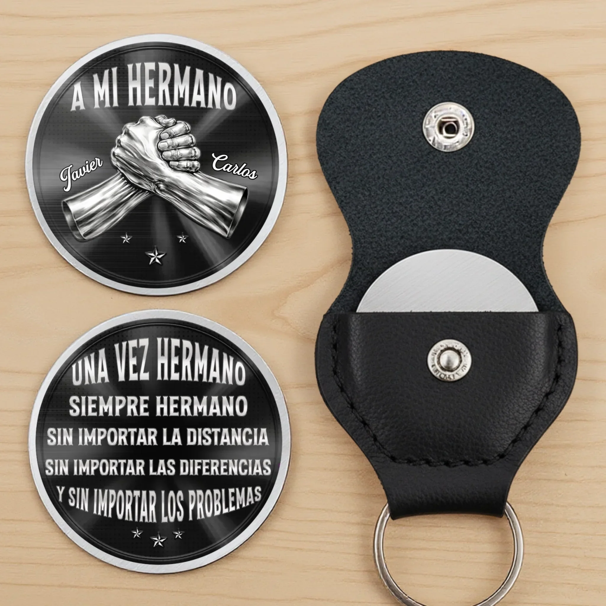 Abrazo De Bolsillo Personalizado – Regalo De Cumpleaños Personalizado Para Tu Hermano - Hermano Para Siempre - Image 4