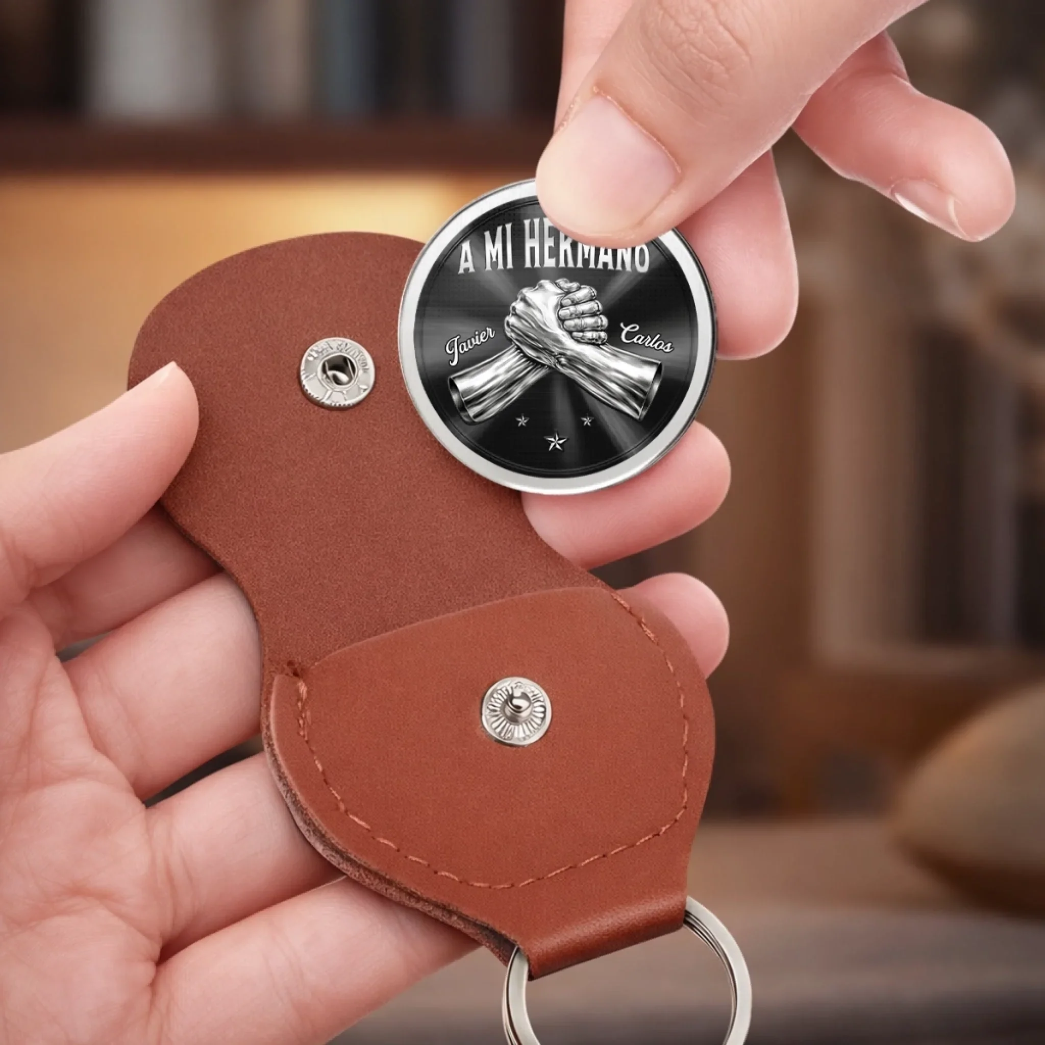 Abrazo De Bolsillo Personalizado – Regalo De Cumpleaños Personalizado Para Tu Hermano - Hermano Para Siempre - Image 9