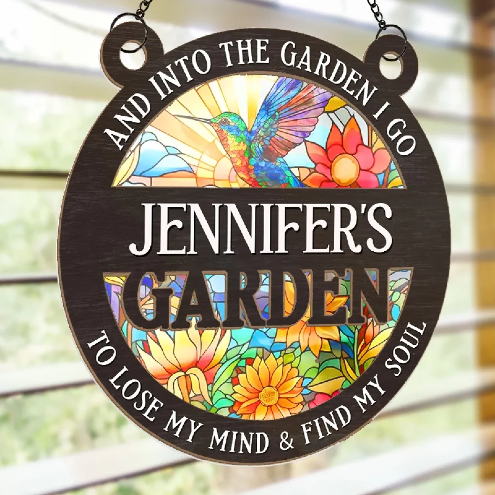 Add A Splash Of Joy To Your Windows - Family Personalized Window Hanging Suncatcher - Gift For Yourself, Best Friends, Siblings, Family Members - Image 4