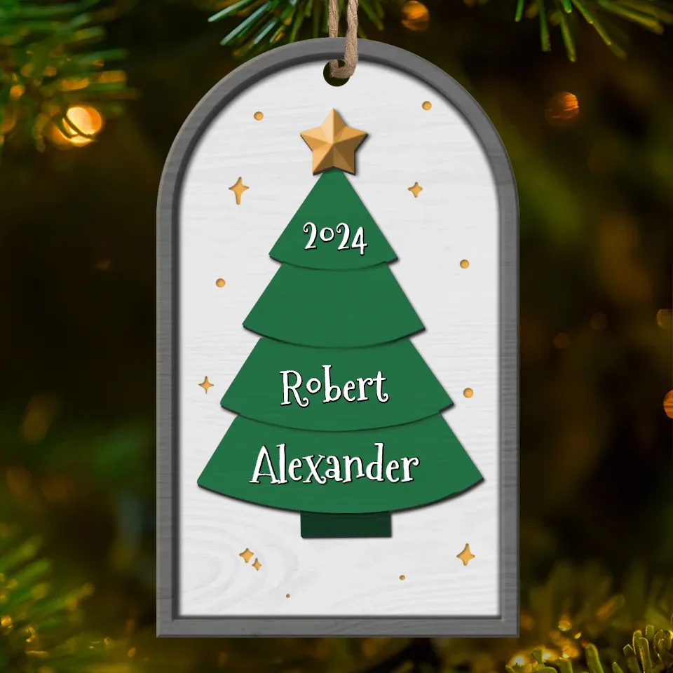 All Christmas Trees Are Perfect - Family Personalized Custom Ornament - Wood Custom Shaped - Christmas Gift For Family Members - Image 2