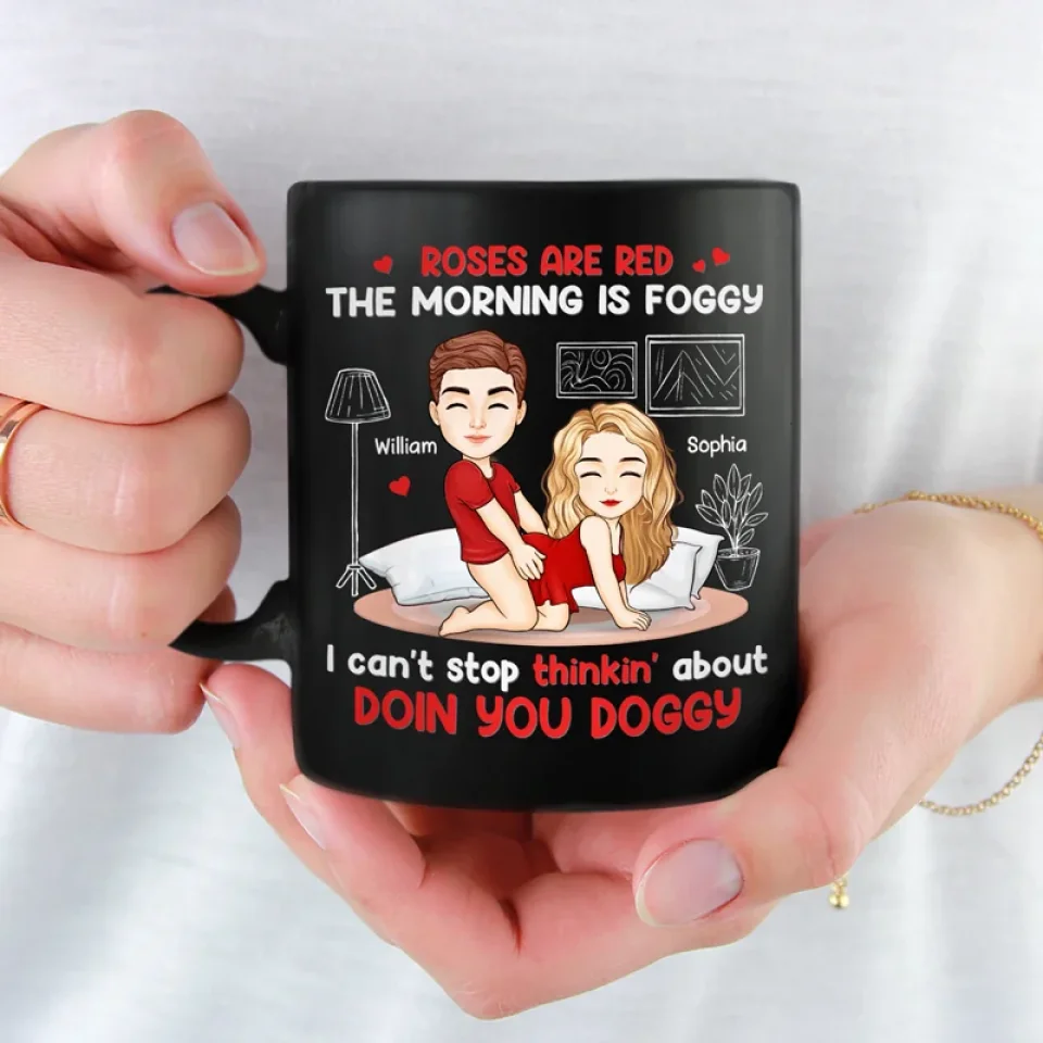All My Love Is For You - Couple Personalized Custom Black Mug - Gift For Husband Wife, Anniversary - Image 3