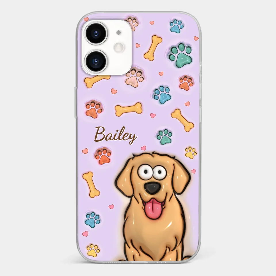All You Need Is Love And A Dog - Dog & Cat Personalized Custom 3D Inflated Effect Printed Clear Phone Case - Gift For Pet Owners, Pet Lovers - Image 10