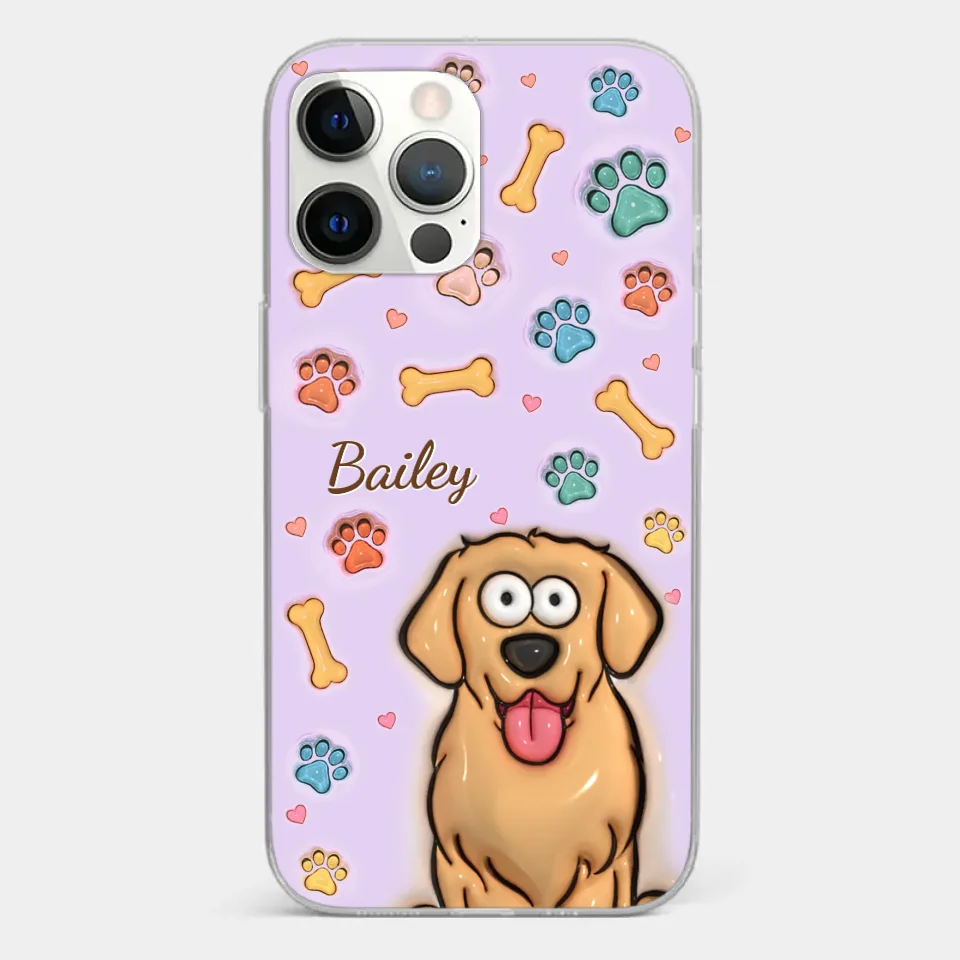 All You Need Is Love And A Dog - Dog & Cat Personalized Custom 3D Inflated Effect Printed Clear Phone Case - Gift For Pet Owners, Pet Lovers - Image 16