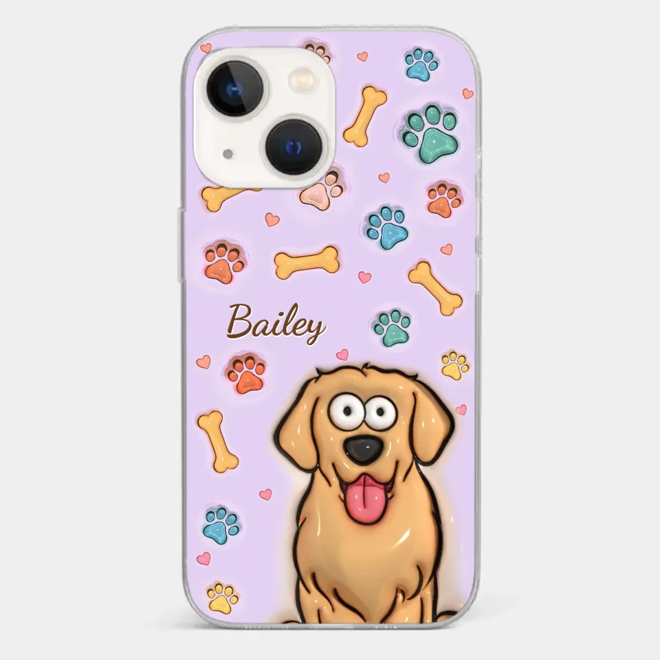 All You Need Is Love And A Dog - Dog & Cat Personalized Custom 3D Inflated Effect Printed Clear Phone Case - Gift For Pet Owners, Pet Lovers - Image 17