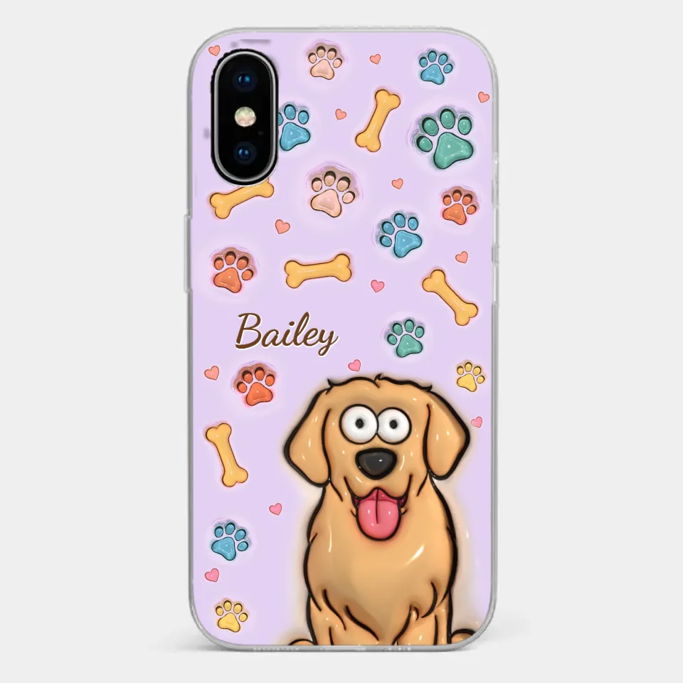 All You Need Is Love And A Dog - Dog & Cat Personalized Custom 3D Inflated Effect Printed Clear Phone Case - Gift For Pet Owners, Pet Lovers - Image 26