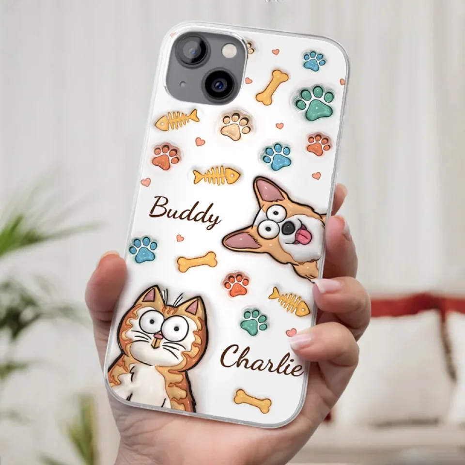 All You Need Is Love And A Dog - Dog & Cat Personalized Custom 3D Inflated Effect Printed Clear Phone Case - Gift For Pet Owners, Pet Lovers - Image 32