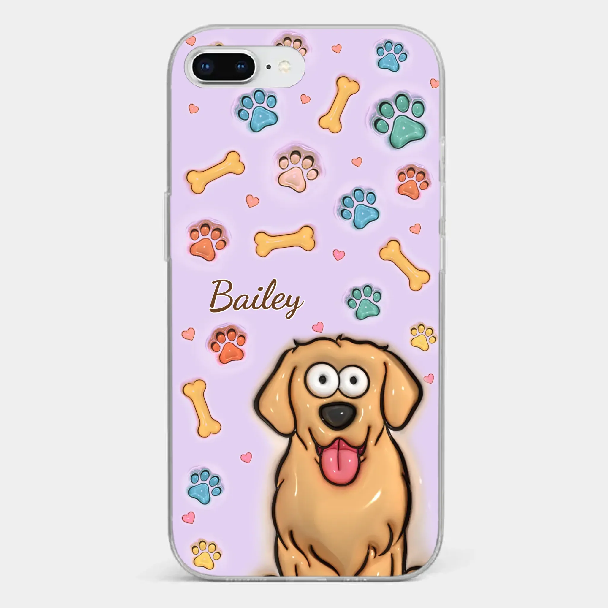 All You Need Is Love And A Dog - Dog & Cat Personalized Custom 3D Inflated Effect Printed Clear Phone Case - Gift For Pet Owners, Pet Lovers - Image 4