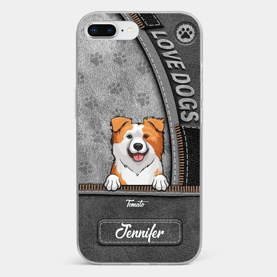 All You Need Is Love And A Dog - Dog Personalized Custom Clear Phone Case - Gift For Pet Owners, Pet Lovers - Image 4