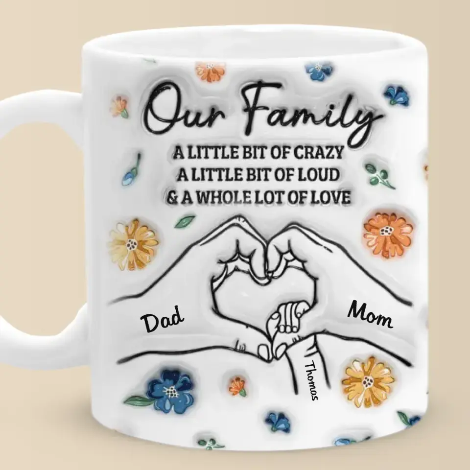 Always, Forever And No Matter What - Family Personalized Custom 3D Inflated Effect Printed Mug - Gift For Family Members - Image 2