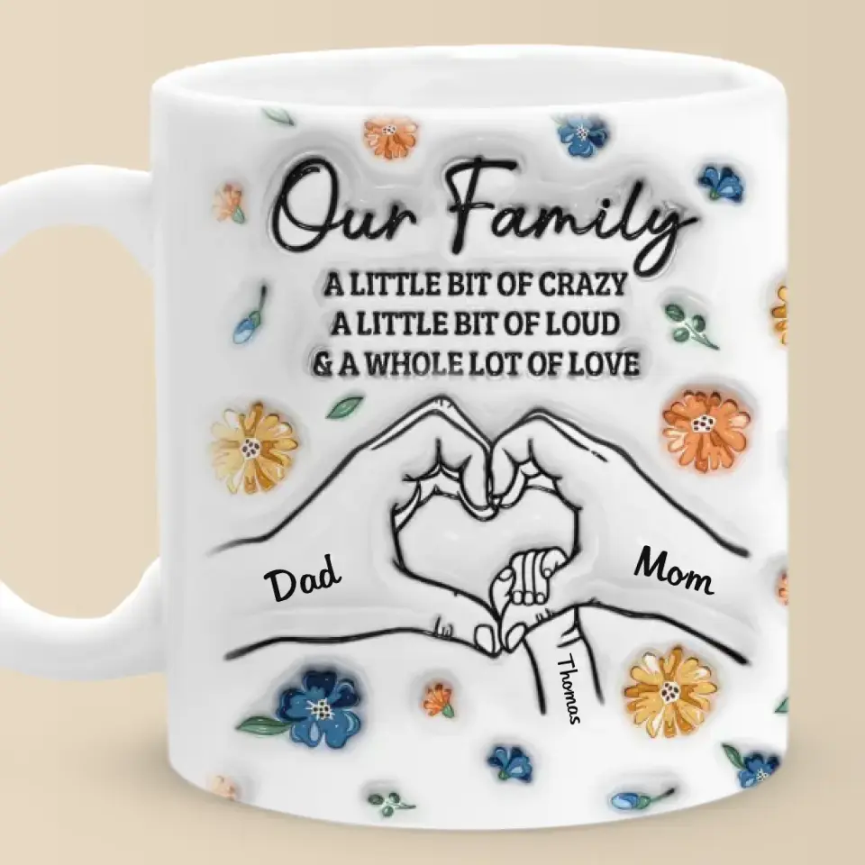 Always, Forever And No Matter What - Family Personalized Custom 3D Inflated Effect Printed Mug - Gift For Family Members - Image 6