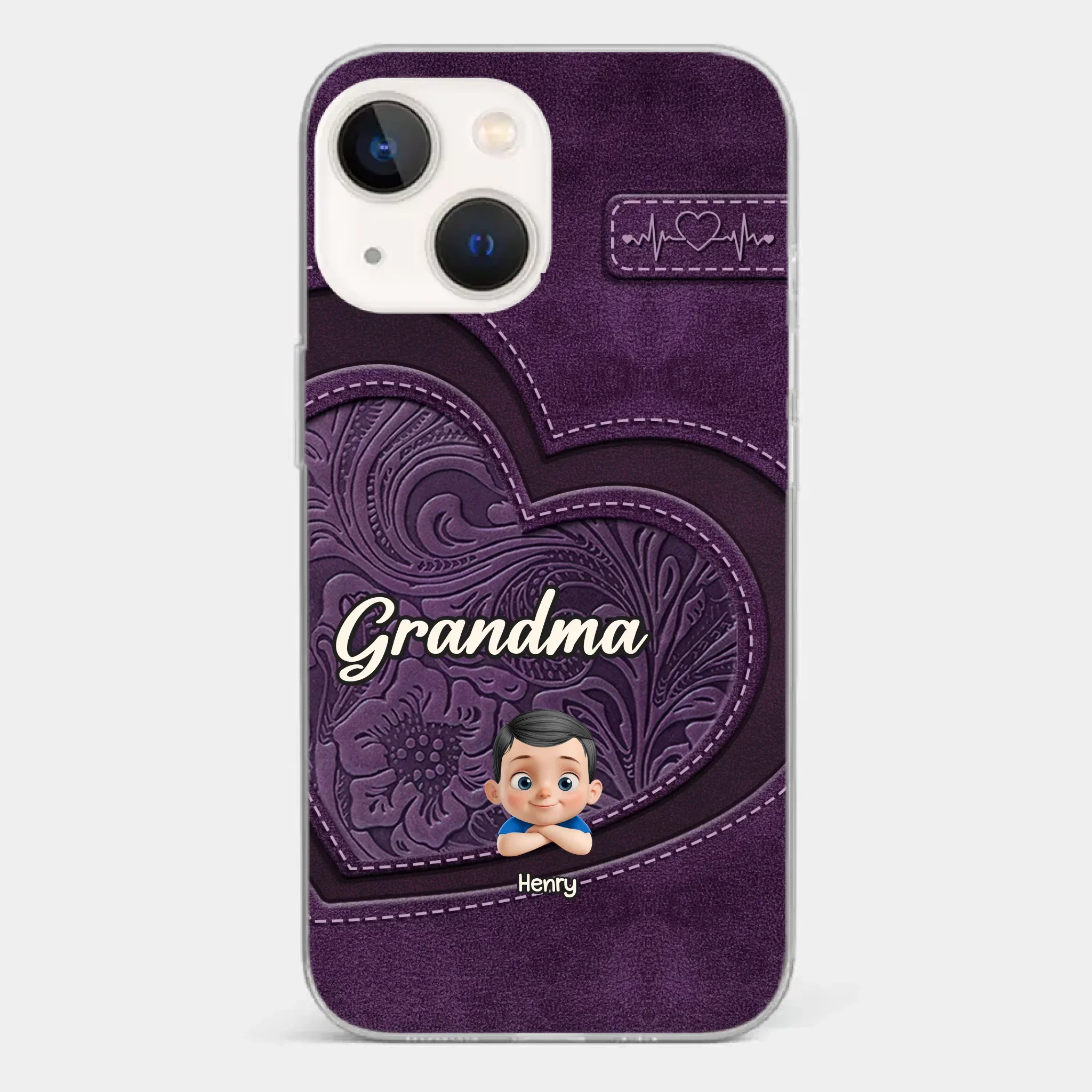 Always In Your Hug, Grandma - Family Personalized Custom Clear Phone Case - Mother's Day, Gift For Mom, Grandma - Image 13