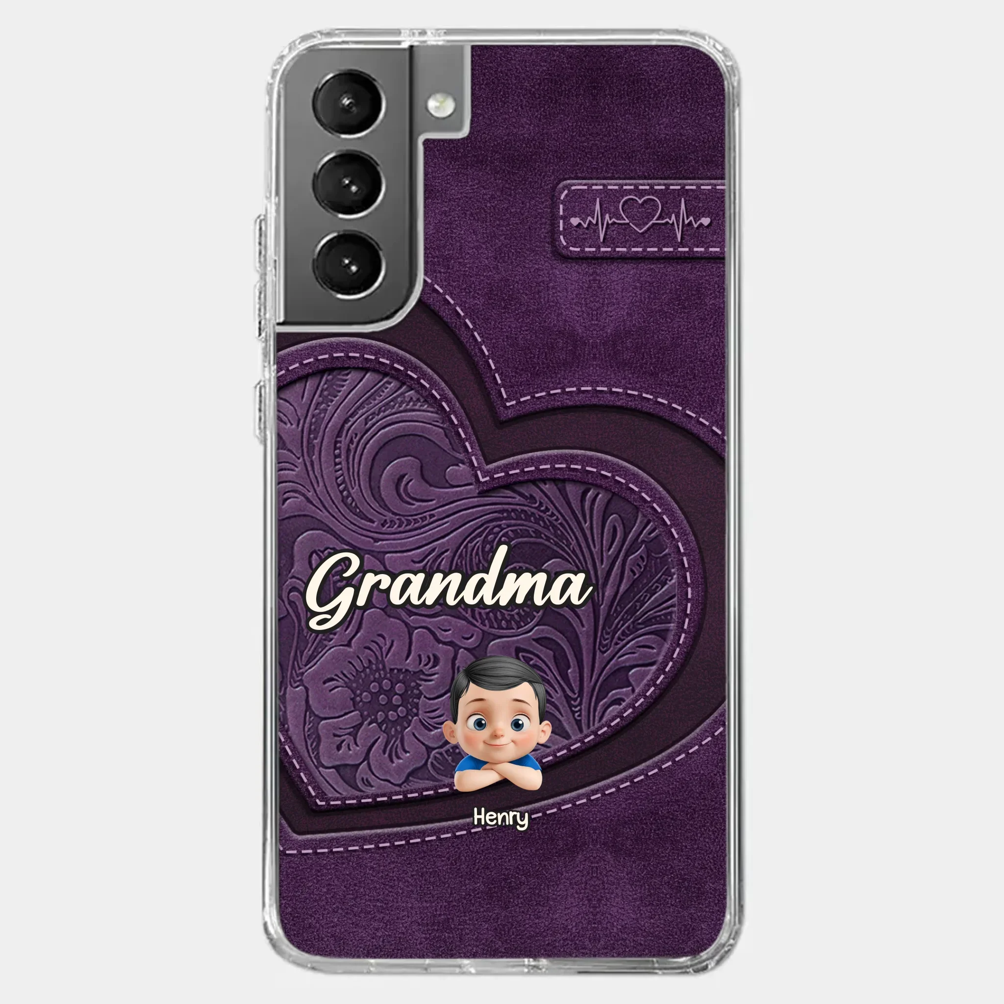 Always In Your Hug, Grandma - Family Personalized Custom Clear Phone Case - Mother's Day, Gift For Mom, Grandma - Image 40