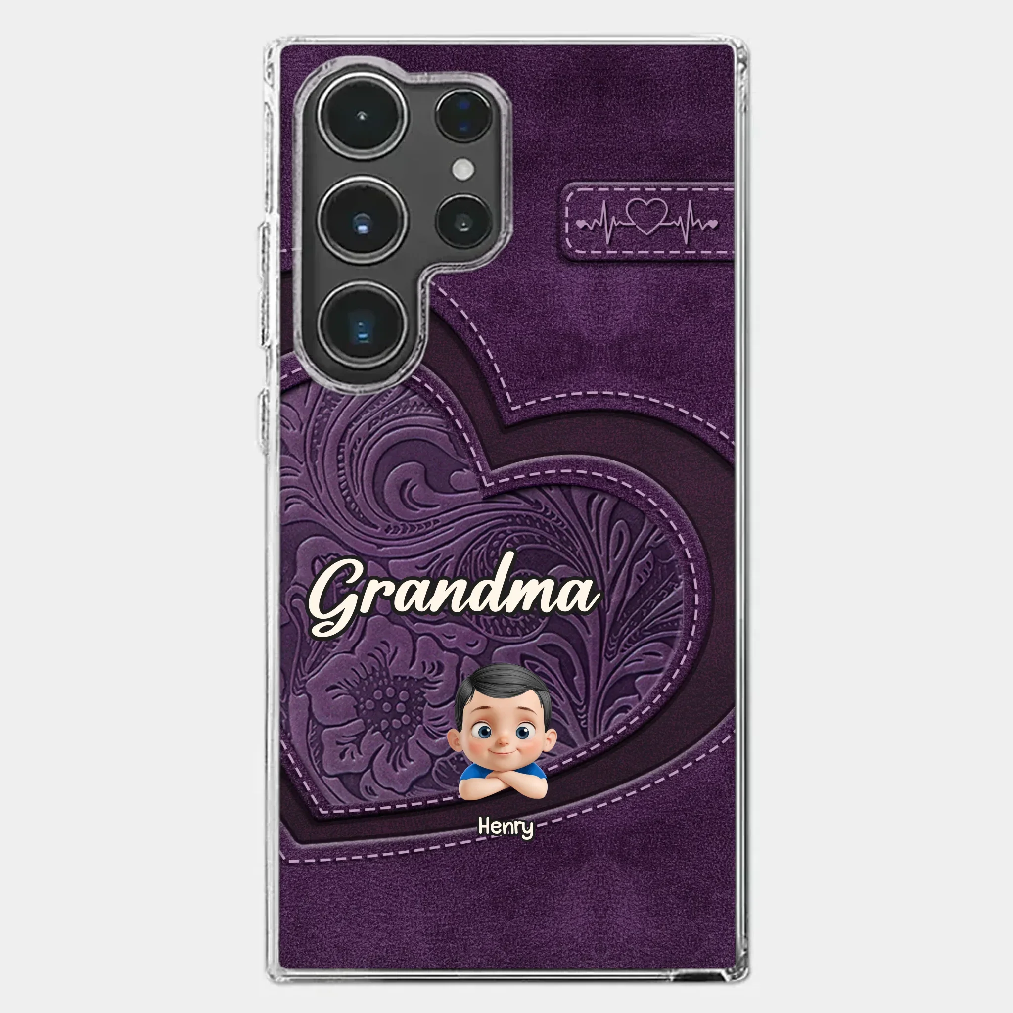 Always In Your Hug, Grandma - Family Personalized Custom Clear Phone Case - Mother's Day, Gift For Mom, Grandma - Image 41