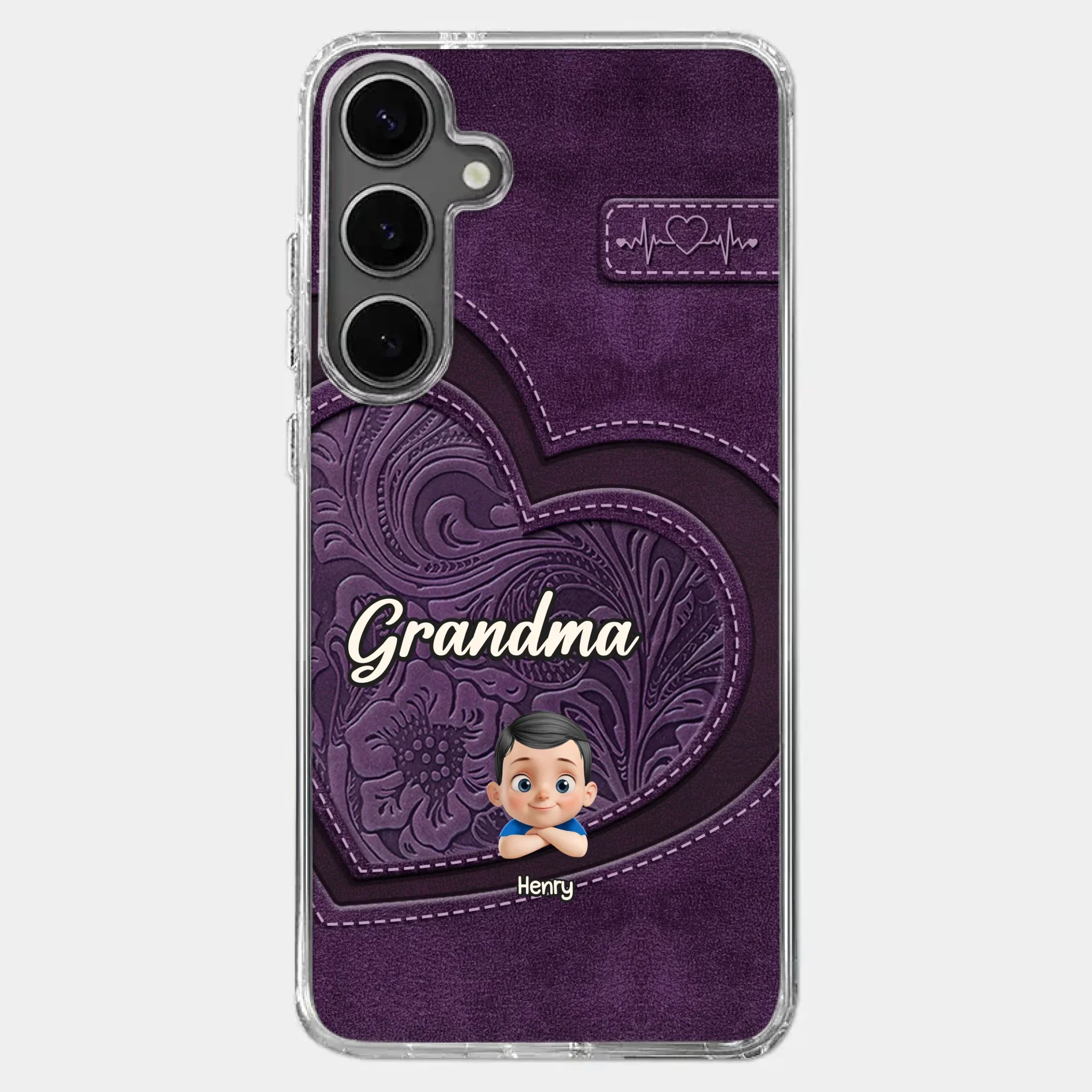 Always In Your Hug, Grandma - Family Personalized Custom Clear Phone Case - Mother's Day, Gift For Mom, Grandma - Image 42