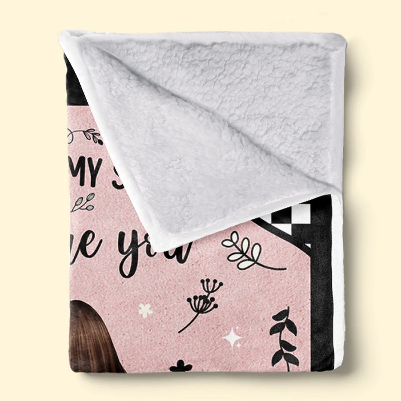 Always My Sister Forever My Friend - Family Personalized Custom Blanket - Gift For Siblings, Sisters - Image 4