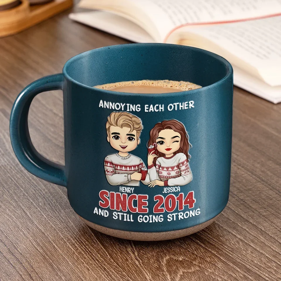 Annoying Each Other Forever - Couple Personalized Custom Printed Pottery Mug - Gift For Husband Wife, Anniversary - Image 5