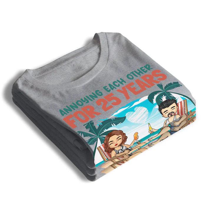 Annoying Each Other Summer Vacation - Gift For Couples, Husband Wife - Personalized Unisex T-shirt - Image 3