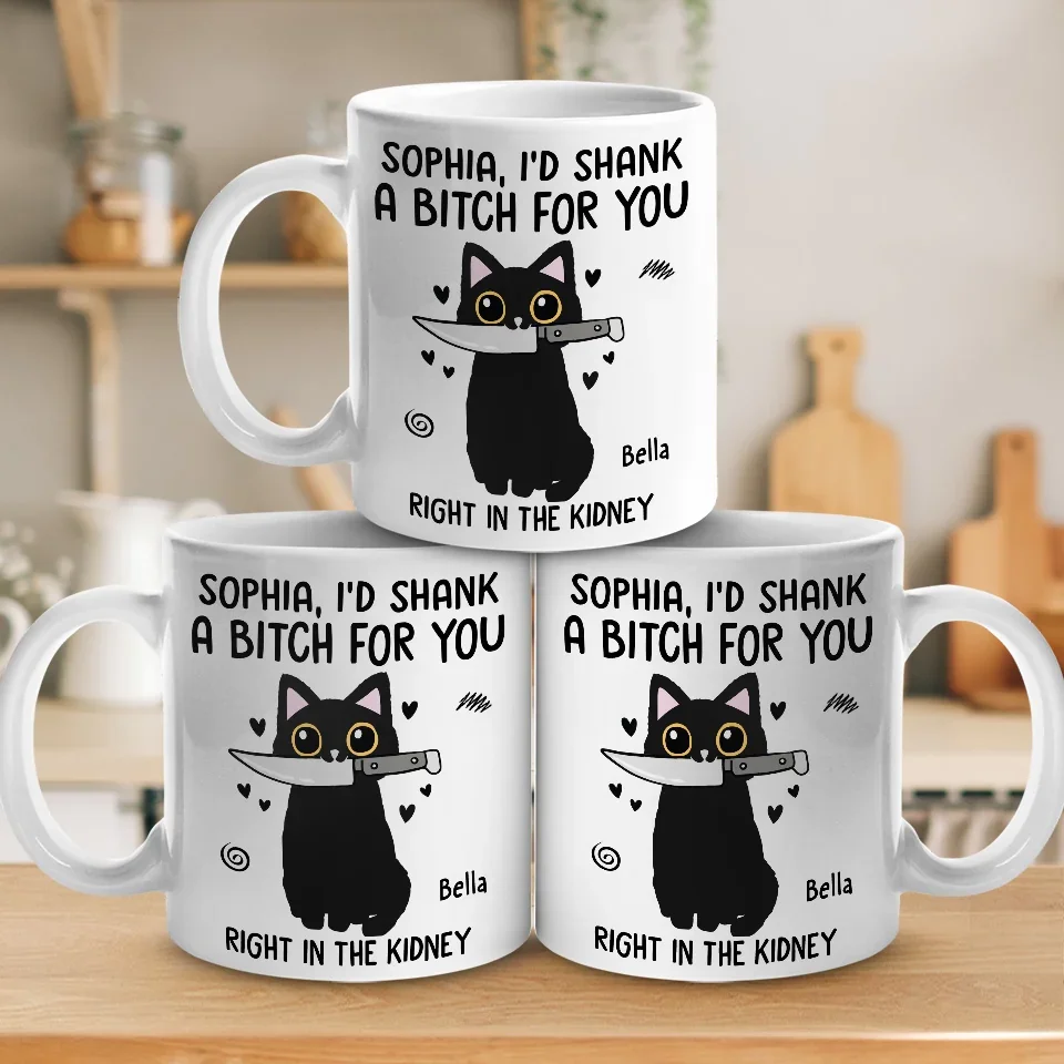 Anyone Who Hurts You Is Gonna Feel My Wrath - Friend Personalized Custom Mug - Christmas Gift For Best Friends, Sisters, Family Members, Coworkers - Image 4