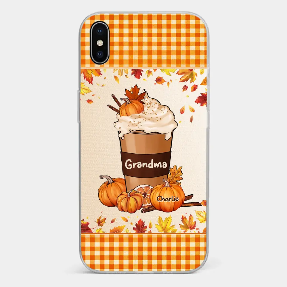 Autumn Fall Is For Cozy Moments With Family And Grandma - Family Personalized Custom Clear Phone Case - Autumn Fall Gift For Grandma - Image 25