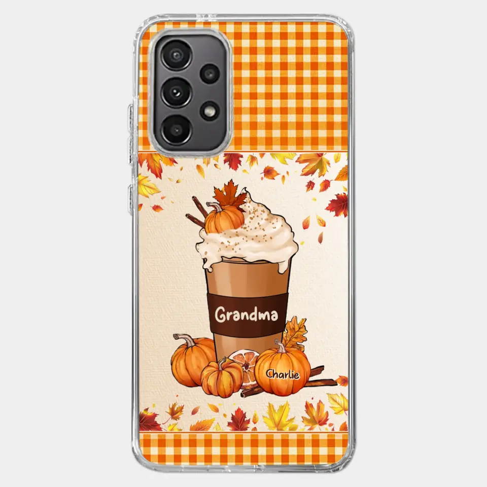 Autumn Fall Is For Cozy Moments With Family And Grandma - Family Personalized Custom Clear Phone Case - Autumn Fall Gift For Grandma - Image 37