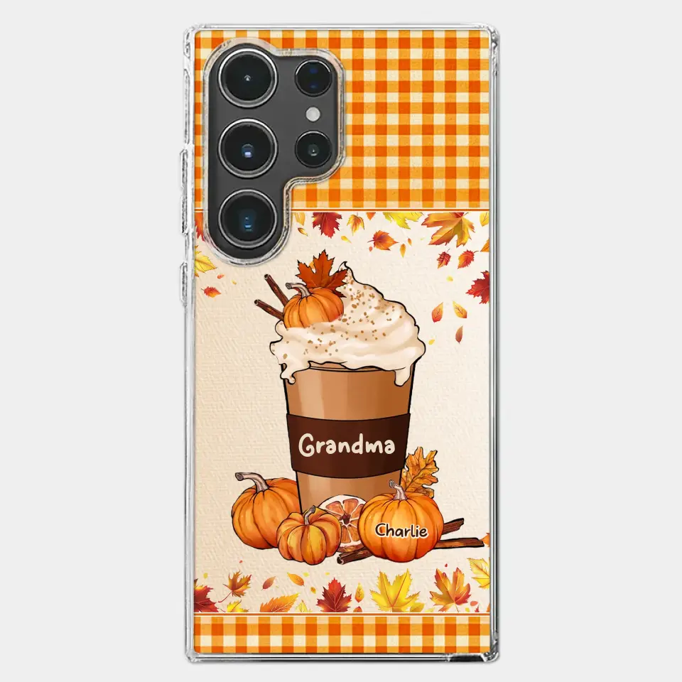 Autumn Fall Is For Cozy Moments With Family And Grandma - Family Personalized Custom Clear Phone Case - Autumn Fall Gift For Grandma - Image 42
