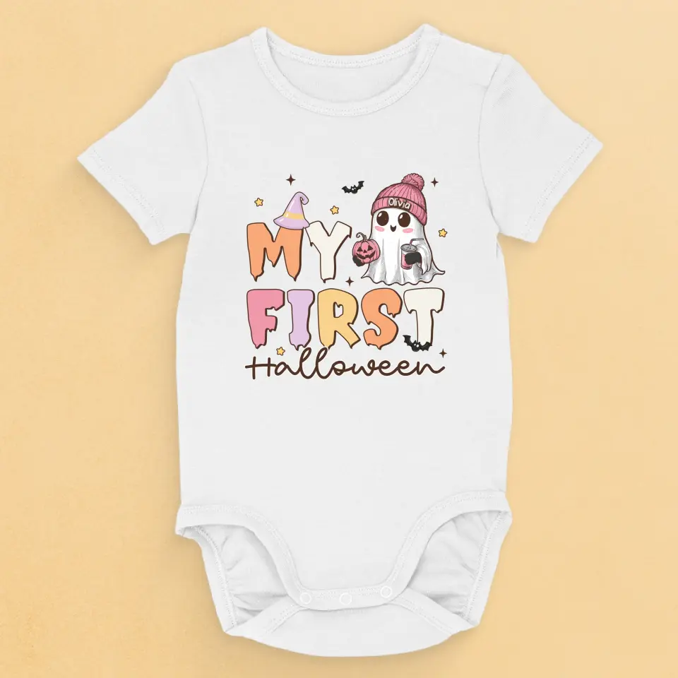 Baby Love Makes The World Go Round - Family Personalized Custom Baby Onesie - Halloween Gift For Baby Kids, Newborn Baby - Image 2