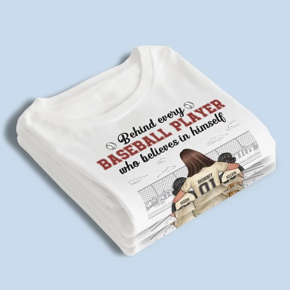 Baseball Mom - Family Personalized Custom Unisex T-shirt, Hoodie, Sweatshirt - Gift For Mom, Sport Lovers, Sport Players - Image 4