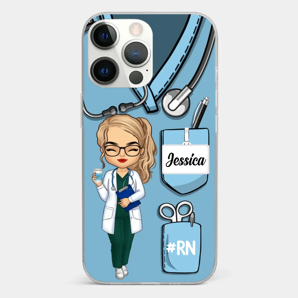 Be The Nurse You Would Want As A Patient - Nurse Personalized Custom Clear Phone Case - Appreciation, Thank You Gift, Nurse Life, Doctor Life - Image 19