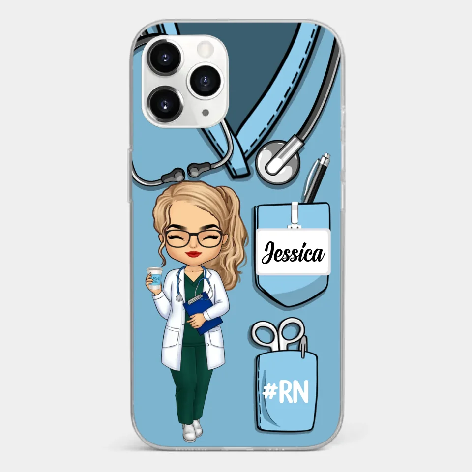 Be The Nurse You Would Want As A Patient - Nurse Personalized Custom Clear Phone Case - Appreciation, Thank You Gift, Nurse Life, Doctor Life - Image 7