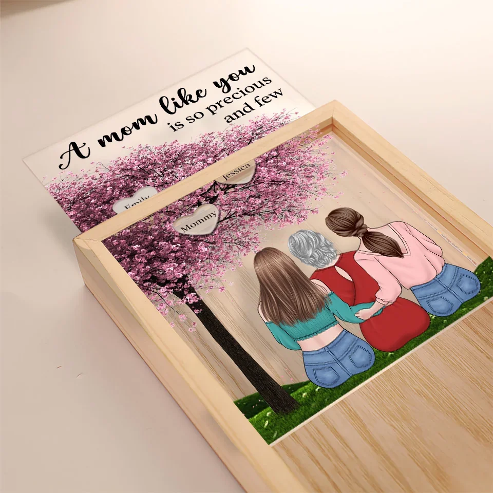Behind Every Great Daughter Is An Even Greater Mom - Family Personalized Custom Frame Light Box - Gift For Mom, Daughter - Image 4