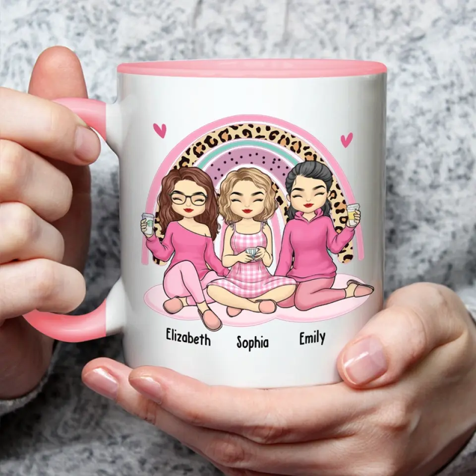 Being My Bestie Is Really The Only Gift - Bestie Personalized Custom Accent Mug - Gift For Best Friends, BFF, Sisters - Image 4