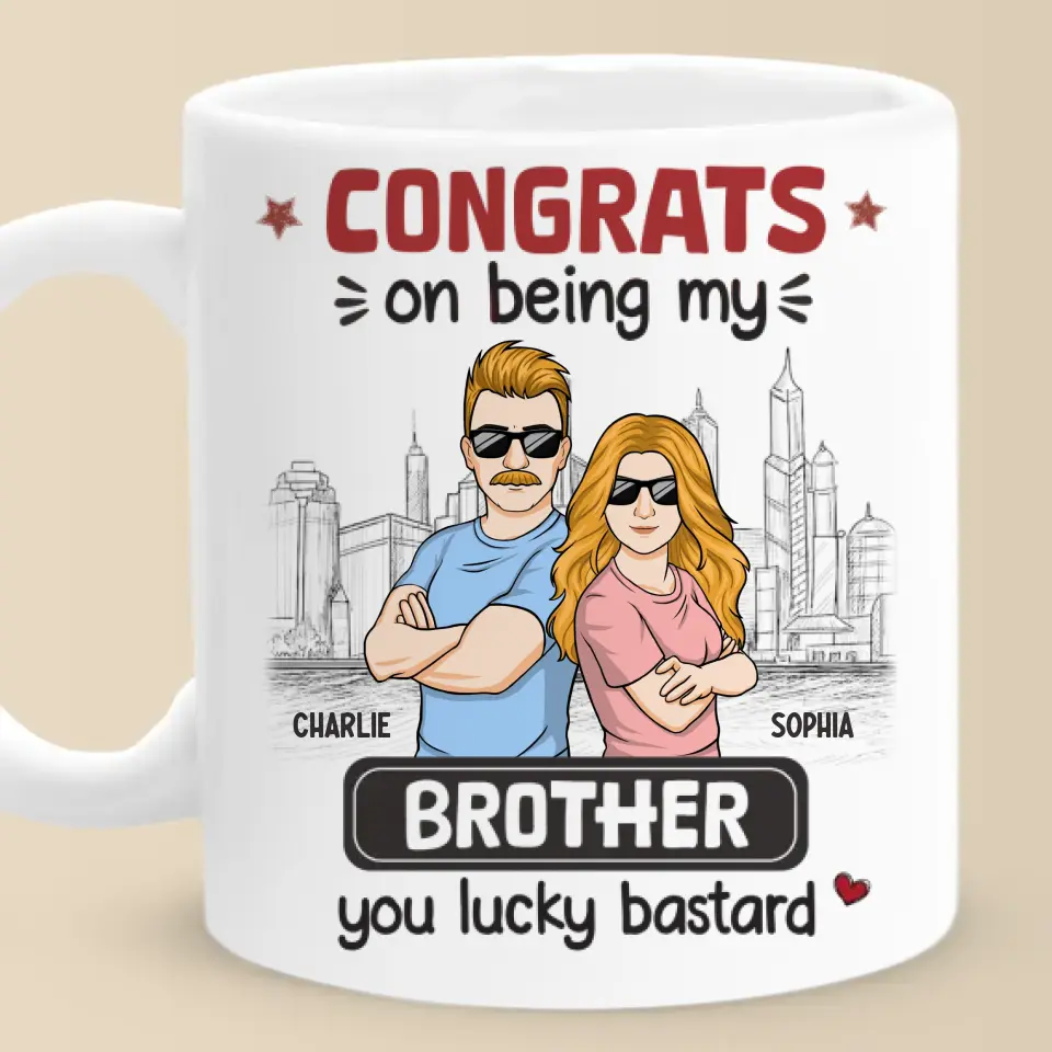 Being My Brother Is Really The Only Gift You Need - Family Personalized Custom Mug - Gift For Family Members, Siblings, Brothers, Sisters - Image 2