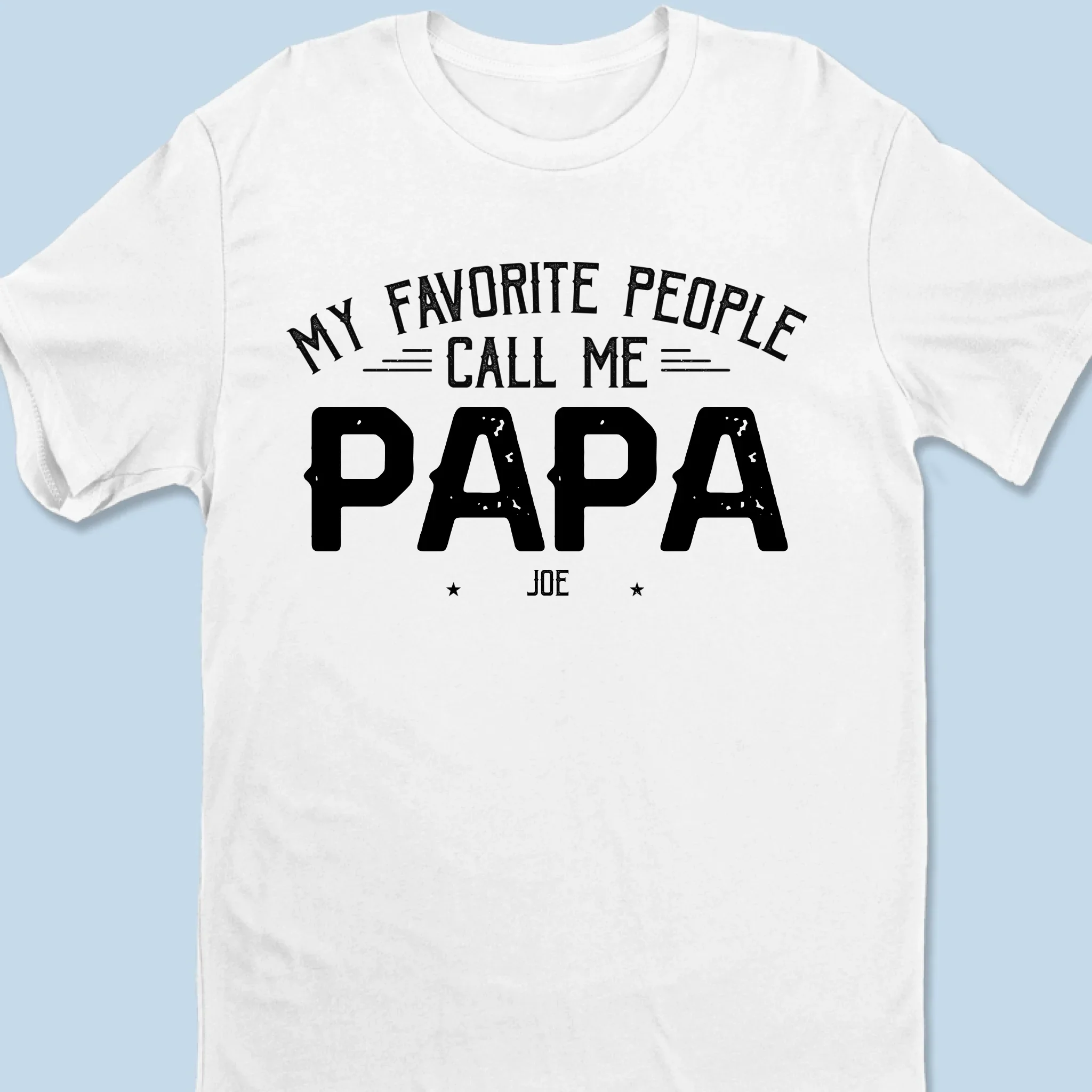 Being Papa Is My Greatest Blessing -  Family Personalized Custom Unisex T-Shirt, Premium T-shirt, Hoodie - Father's Day Gift For Dad, Grandpa - Image 6