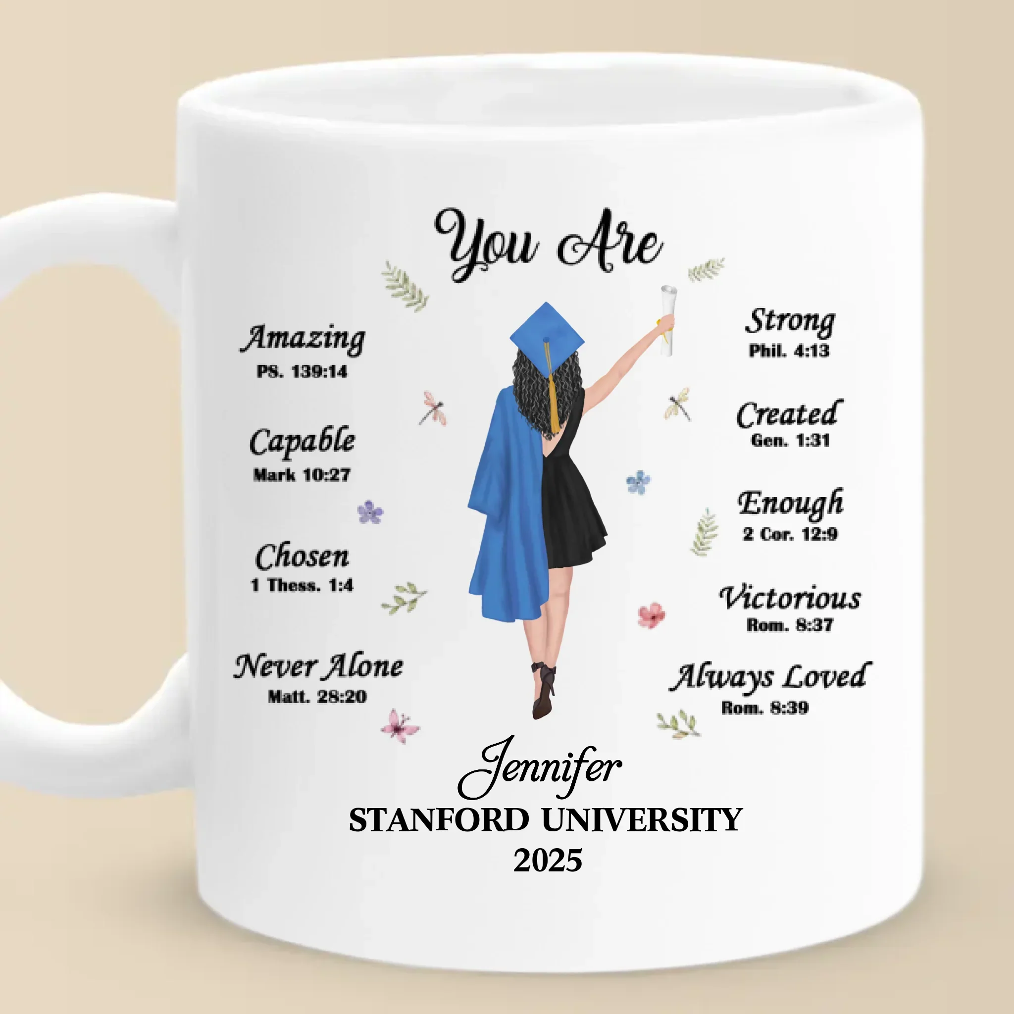 Believe In Yourself And All That You Are - Family Personalized Custom Mug - Graduation Gift For Family Members, Siblings, Brothers, Sisters - Image 2