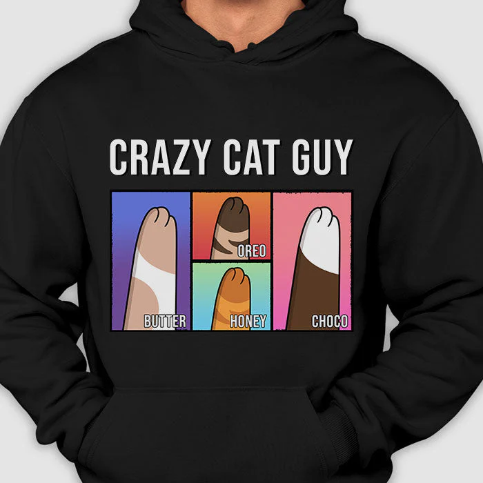 Best Cat Mom Cat Dad - Gift for Cat Lovers - Personalized Unisex T-Shirt, Hoodie - Image 4