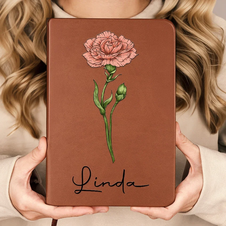 Best Friends Are The Petals Of Life’s Beauty - Bestie Personalized Custom Leather Journal - Gift For Best Friends, BFF, Sisters - Image 3