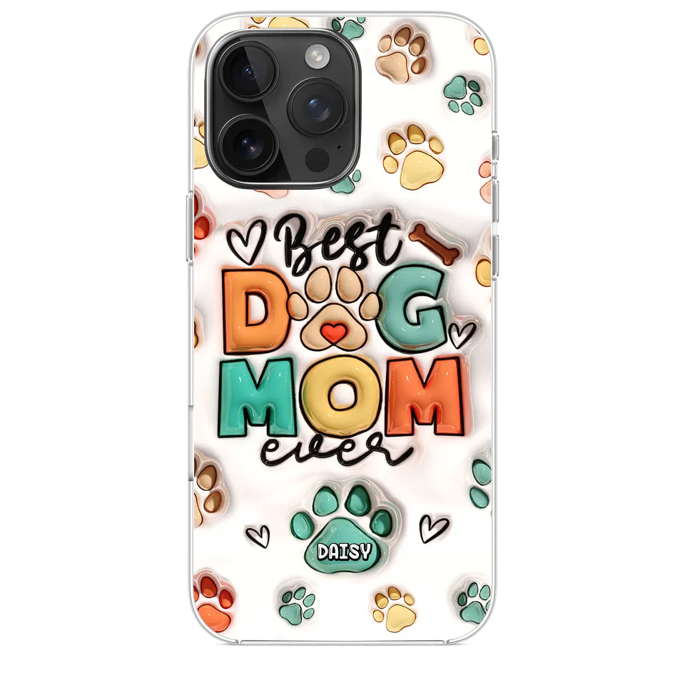 Best Fur Mom Ever - Dog & Cat Personalized Custom 3D Inflated Effect Printed Clear Phone Case - Gift For Pet Owners, Pet Lovers - Image 34