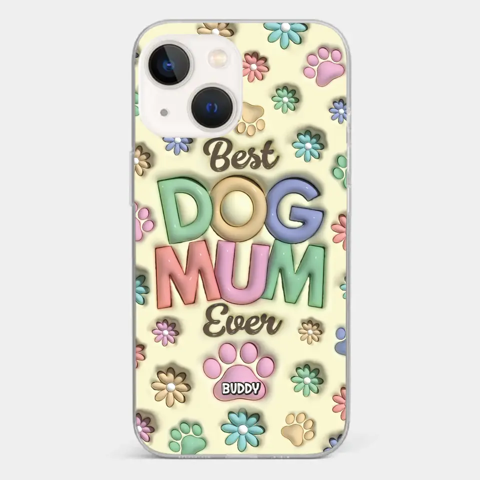 Best Fur Mom Ever - Dog & Cat Personalized Custom 3D Inflated Effect Printed Clear Phone Case - Mother's Day, Gift For Pet Owners, Pet Lovers - Image 14