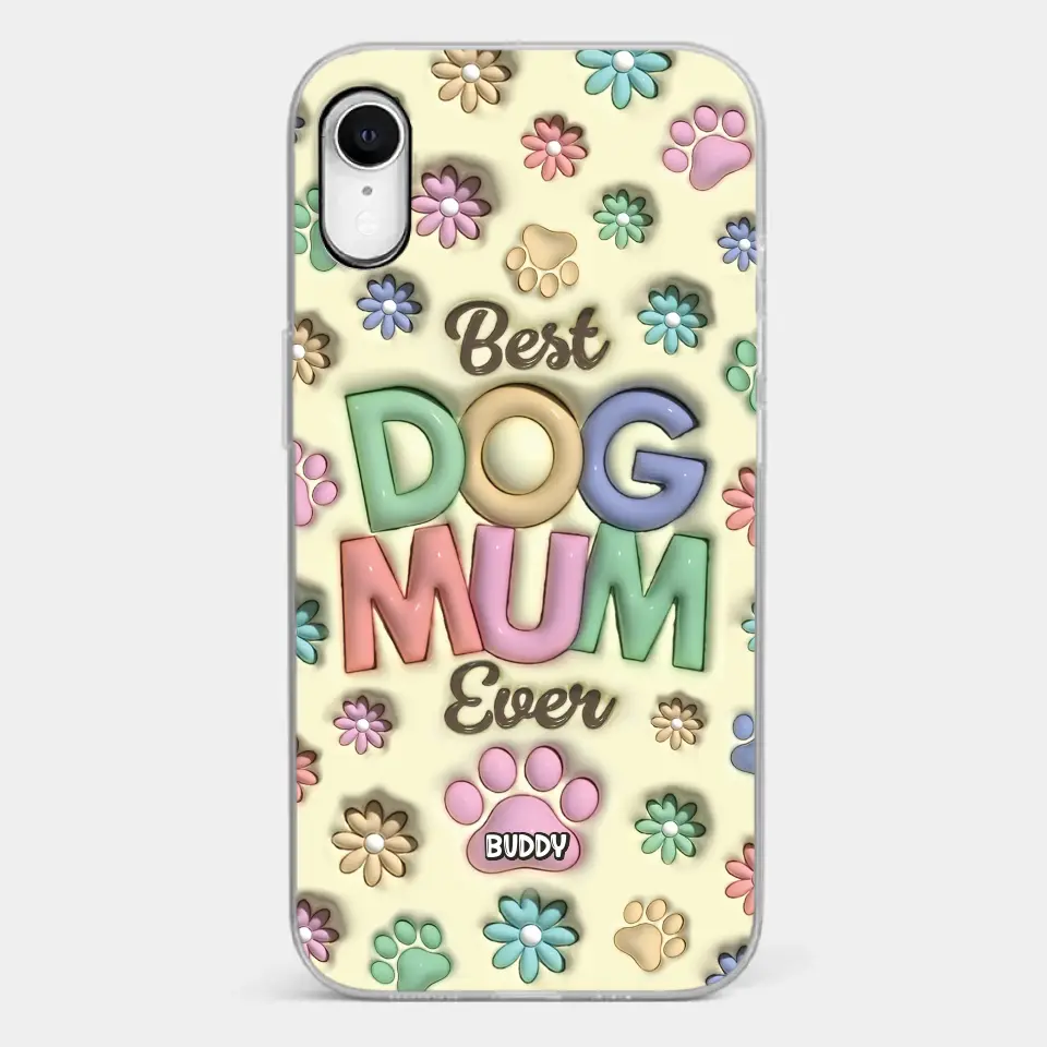 Best Fur Mom Ever - Dog & Cat Personalized Custom 3D Inflated Effect Printed Clear Phone Case - Mother's Day, Gift For Pet Owners, Pet Lovers - Image 25