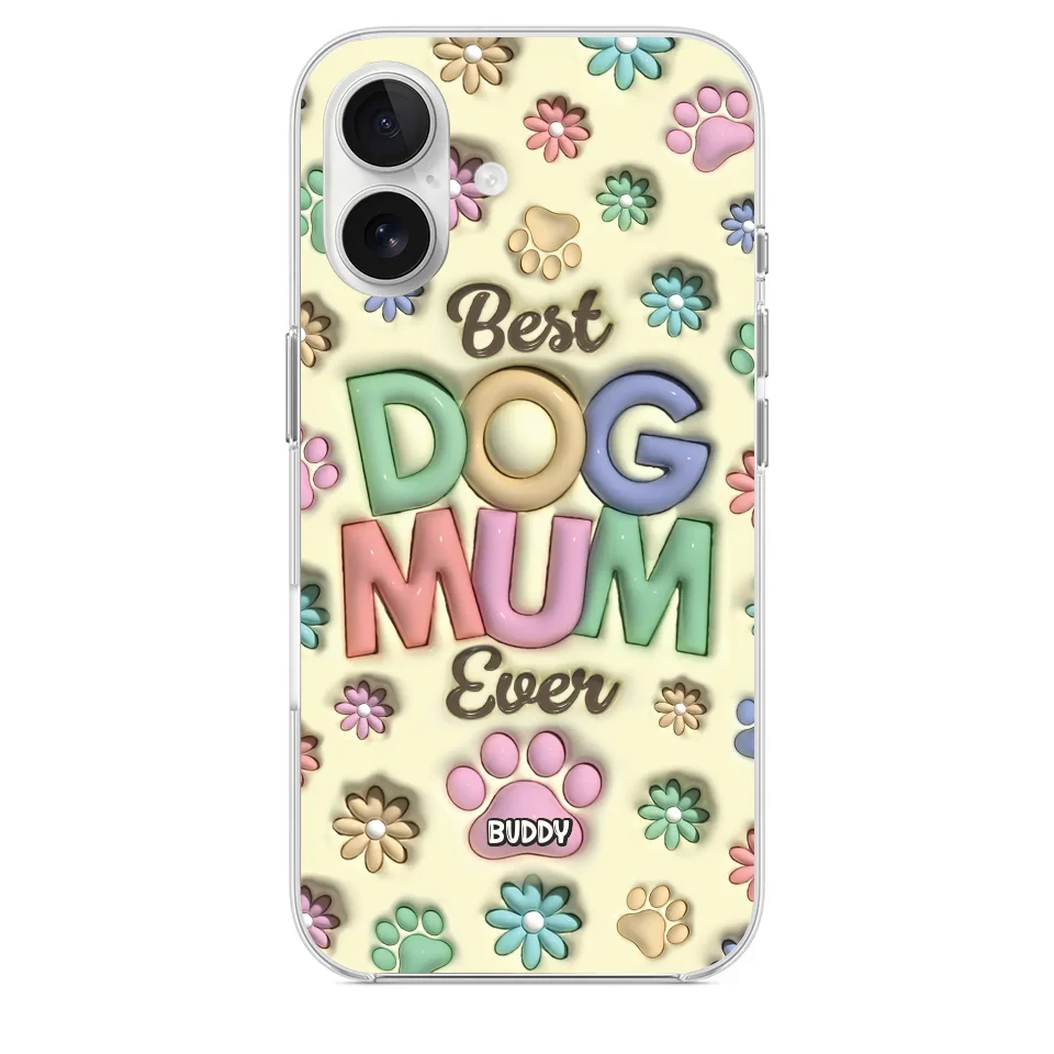 Best Fur Mom Ever - Dog & Cat Personalized Custom 3D Inflated Effect Printed Clear Phone Case - Mother's Day, Gift For Pet Owners, Pet Lovers - Image 31