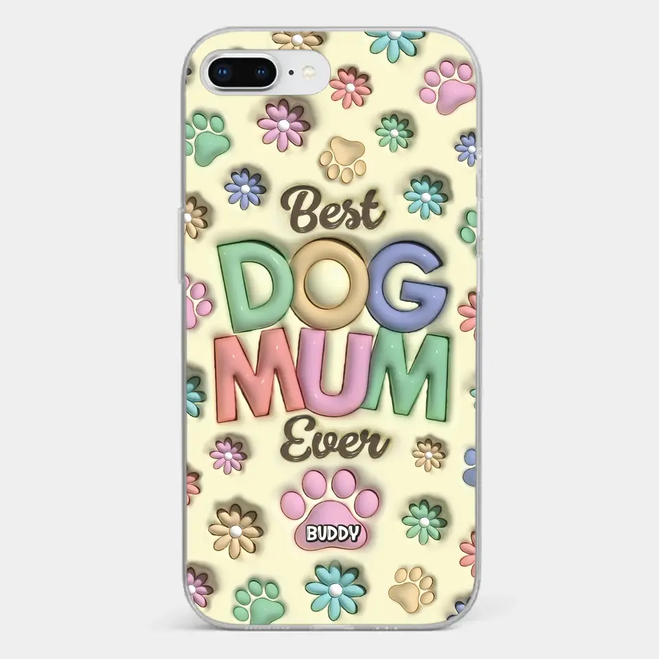 Best Fur Mom Ever - Dog & Cat Personalized Custom 3D Inflated Effect Printed Clear Phone Case - Mother's Day, Gift For Pet Owners, Pet Lovers - Image 4