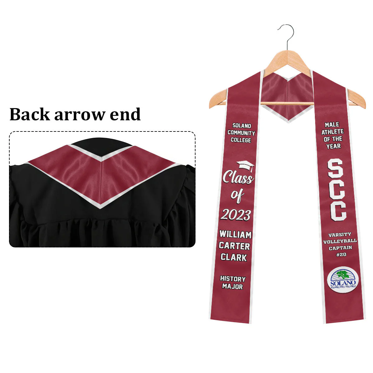 Best Gift For Graduation's Day, Class Of 2024 - Personalized Graduation Stole - Image 6