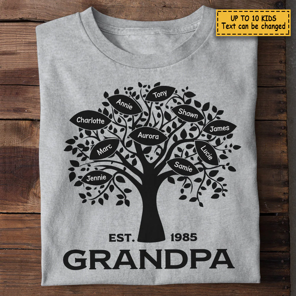 Best Grandpa Ever - Gift For Dad, Grandpa - Personalized Unisex T-shirt, Hoodie - Image 3