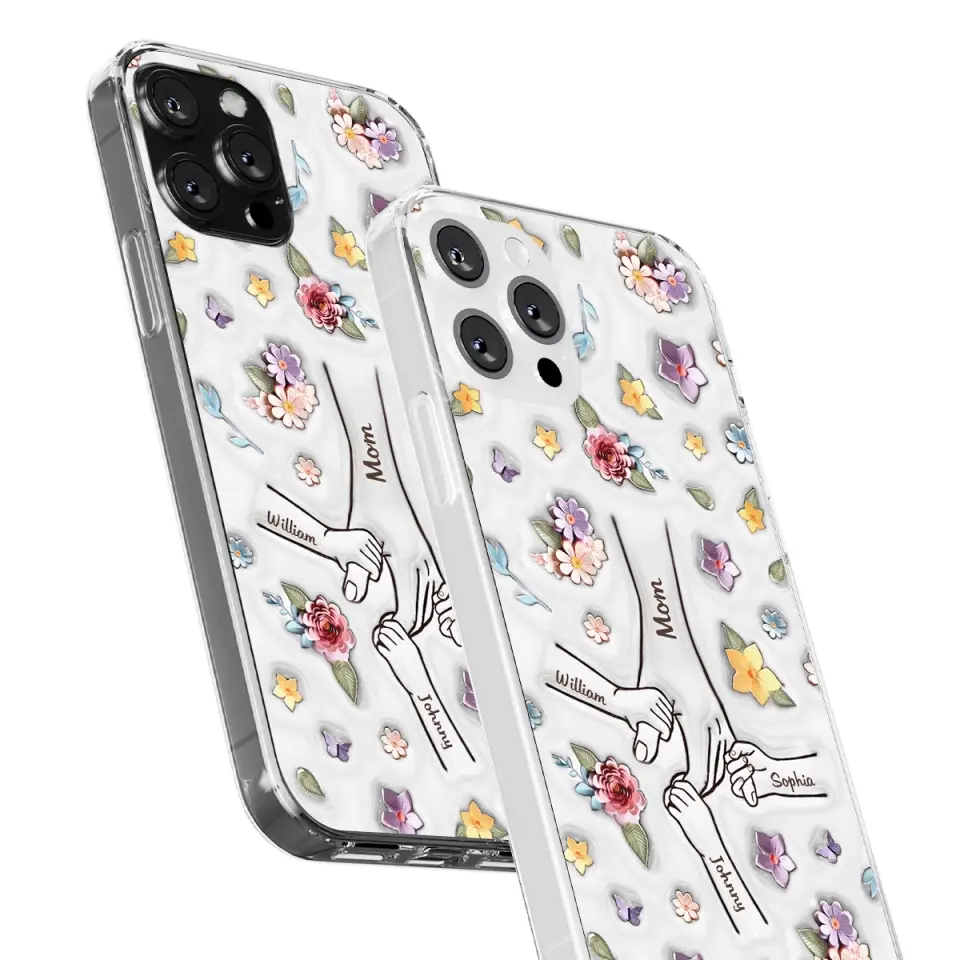 Best Mommy Ever Ever - Family Personalized Custom 3D Inflated Effect Printed Clear Phone Case - Mother's Day, Gift For Mom, Grandma - Image 30