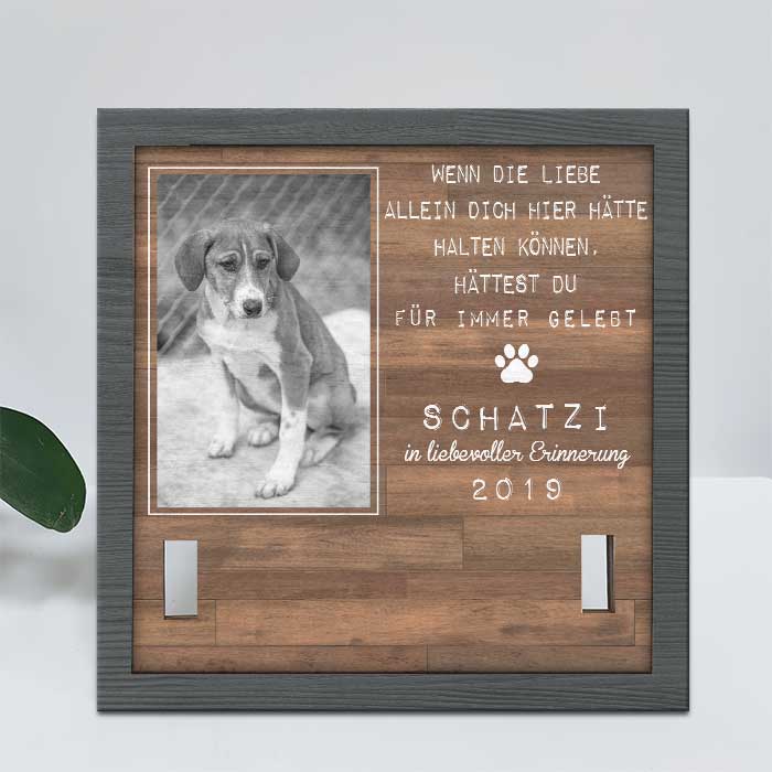 Beste Freunde Treten In Unser Leben Und Hinterlassen Pfotenabdrücke In Unseren Herzen - Memorial Personalized Custom Pet Loss Sign, Collar Frame - Upload Image, Sympathy Gift, Gift For Pet Owners, Pet Lovers German - Image 3