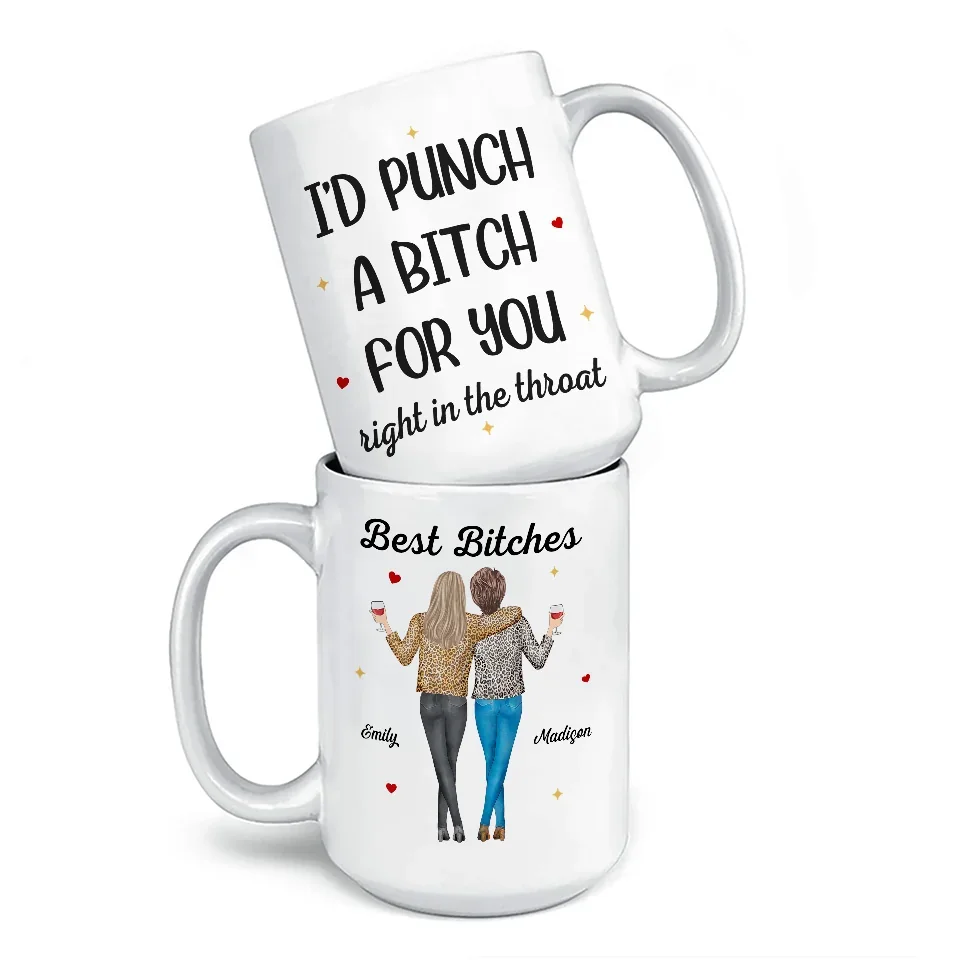 Bestie Bond Is Unbreakable - Bestie Personalized Custom Mug - Gift For Best Friends, BFF, Sisters - Image 4